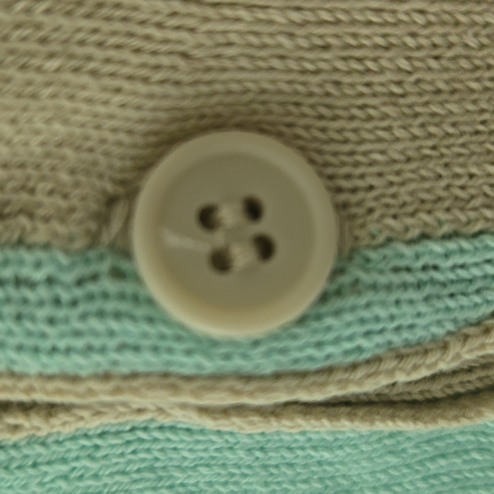 ZARA Aqua and Tan Checkered Polo Shirt - Picture 6 of 9